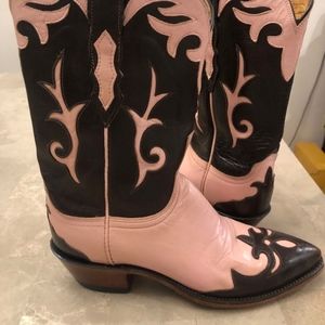 Lucchese Cowgirl Goat Pony Pink N7557 Model Size 6.5 Pre-owned